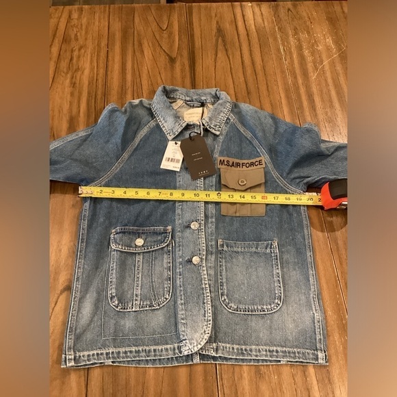 Revolve Current/Elliott The Liberator denim Jean jacket in Sublime xs nwt - Picture 5 of 10
